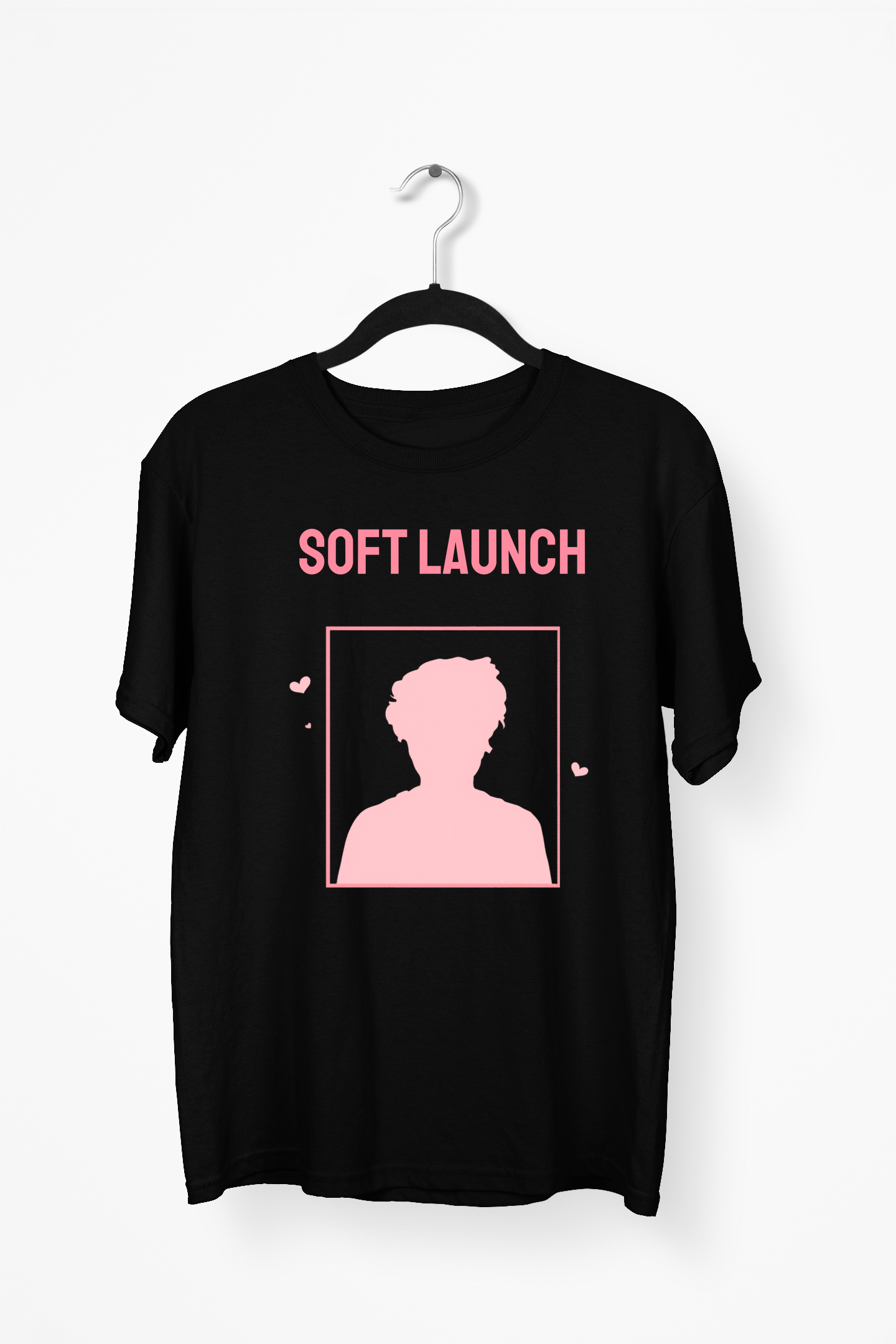 Minimal Soft Launch Premium Tee — Black