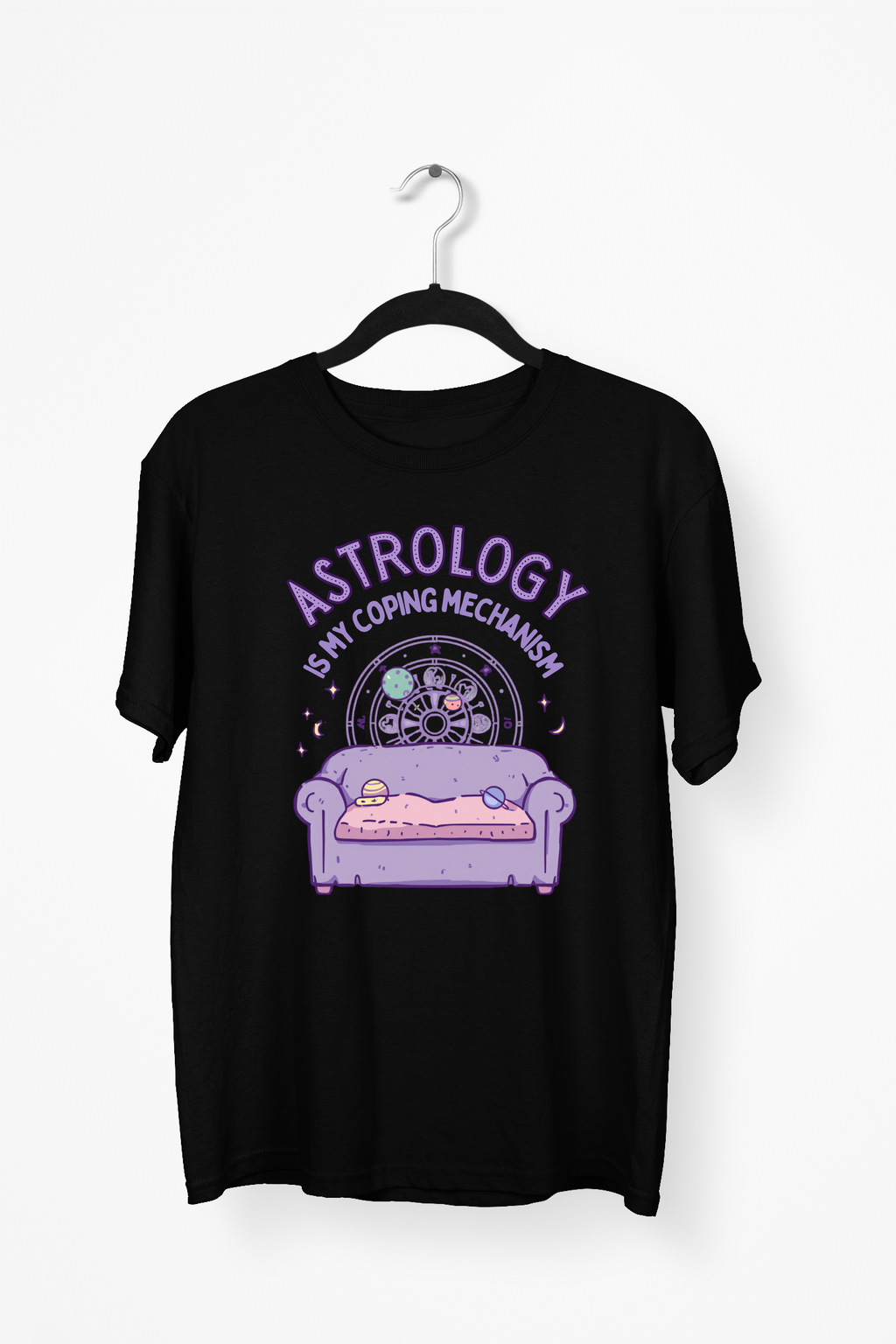 Astrology Therapy Premium Tee — Black