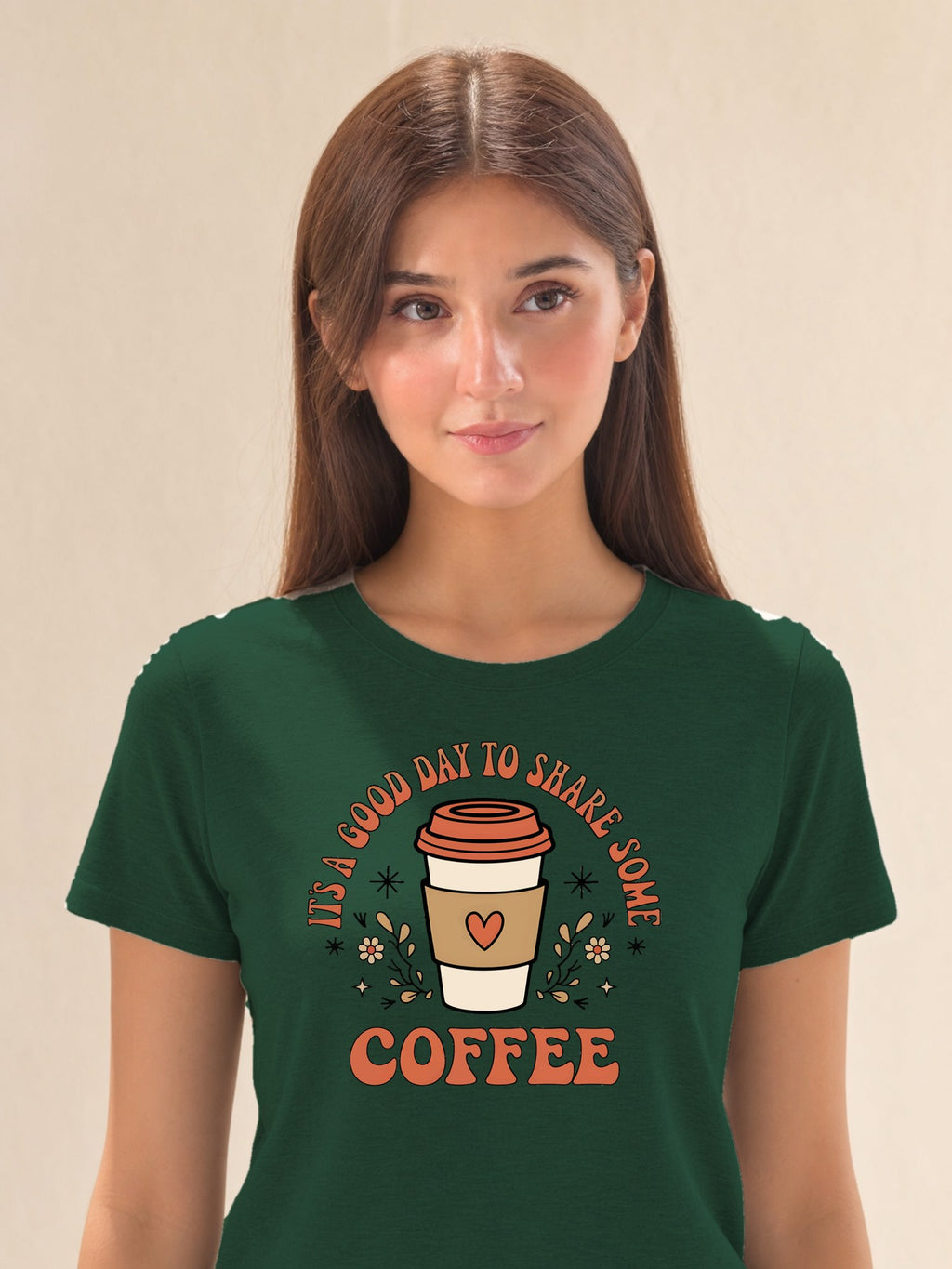 Model - Female Closeup - Bottle Green
