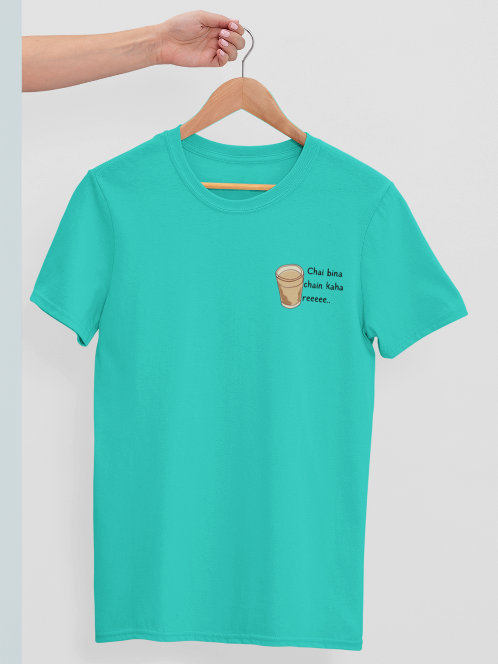 Chai Bina Chain Kahan Re Premium Tee