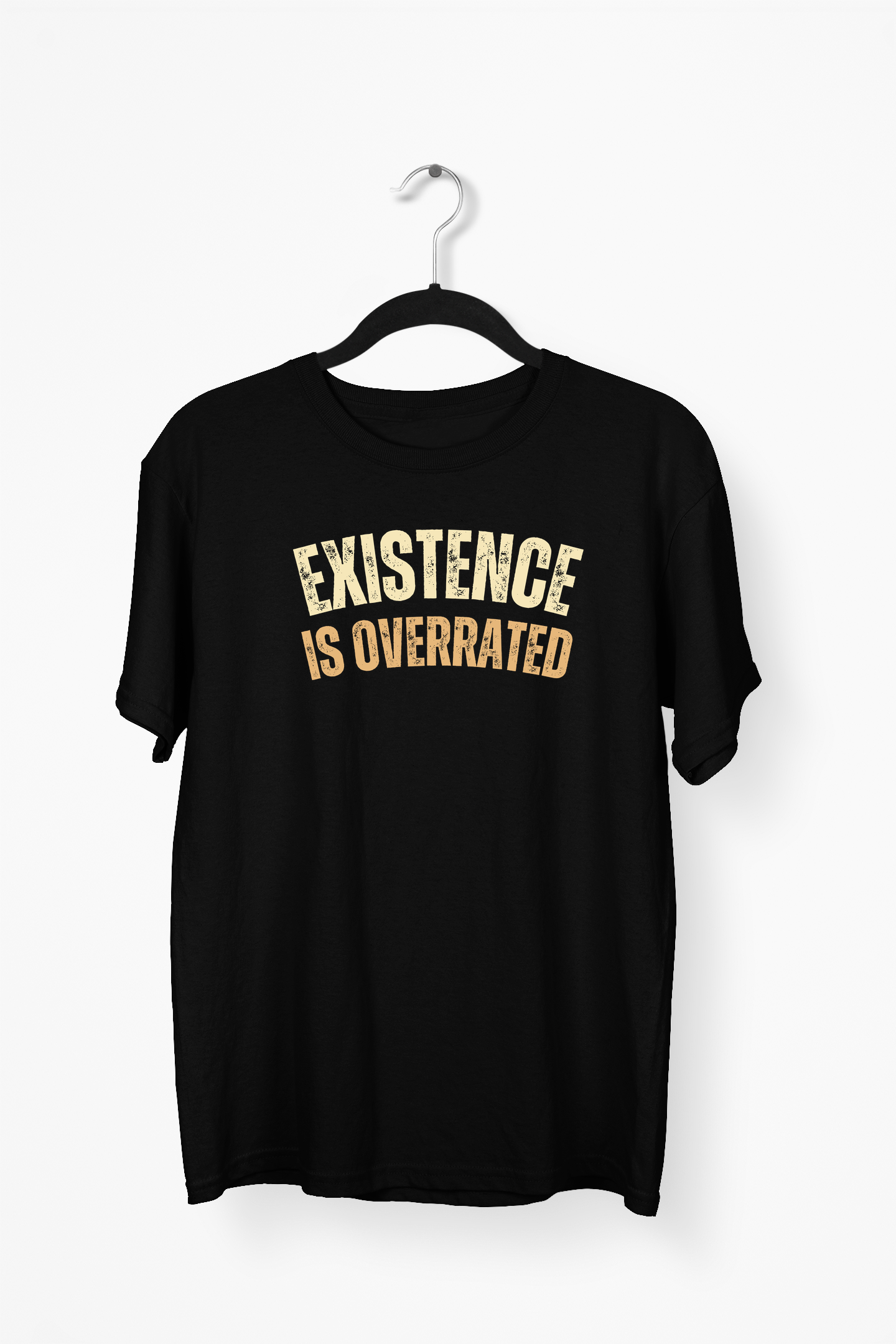 Existence Is Overrated Premium Tee — Black