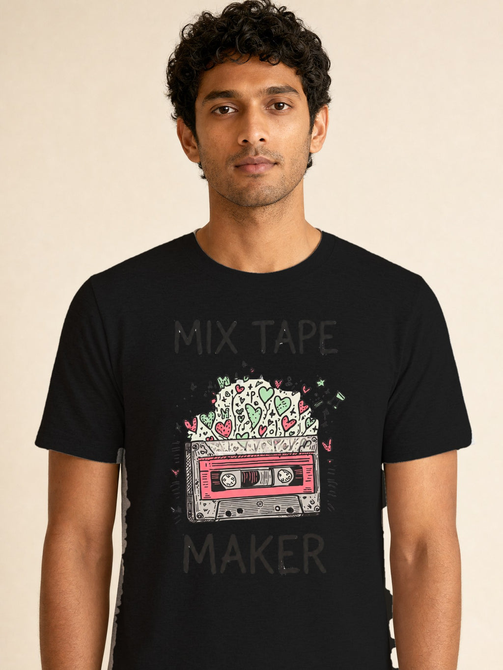 Cassette Tape - male model (closeup)