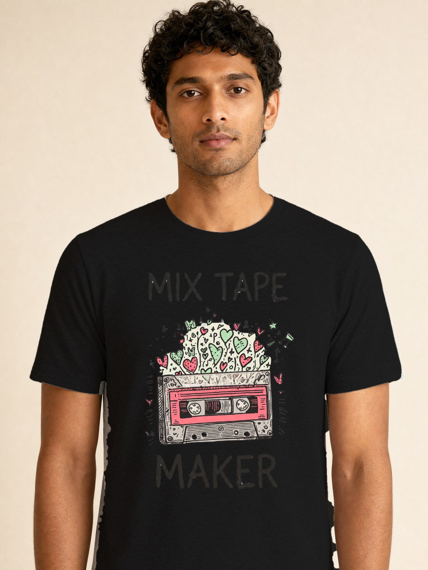 Cassette Tape - male model (closeup)
