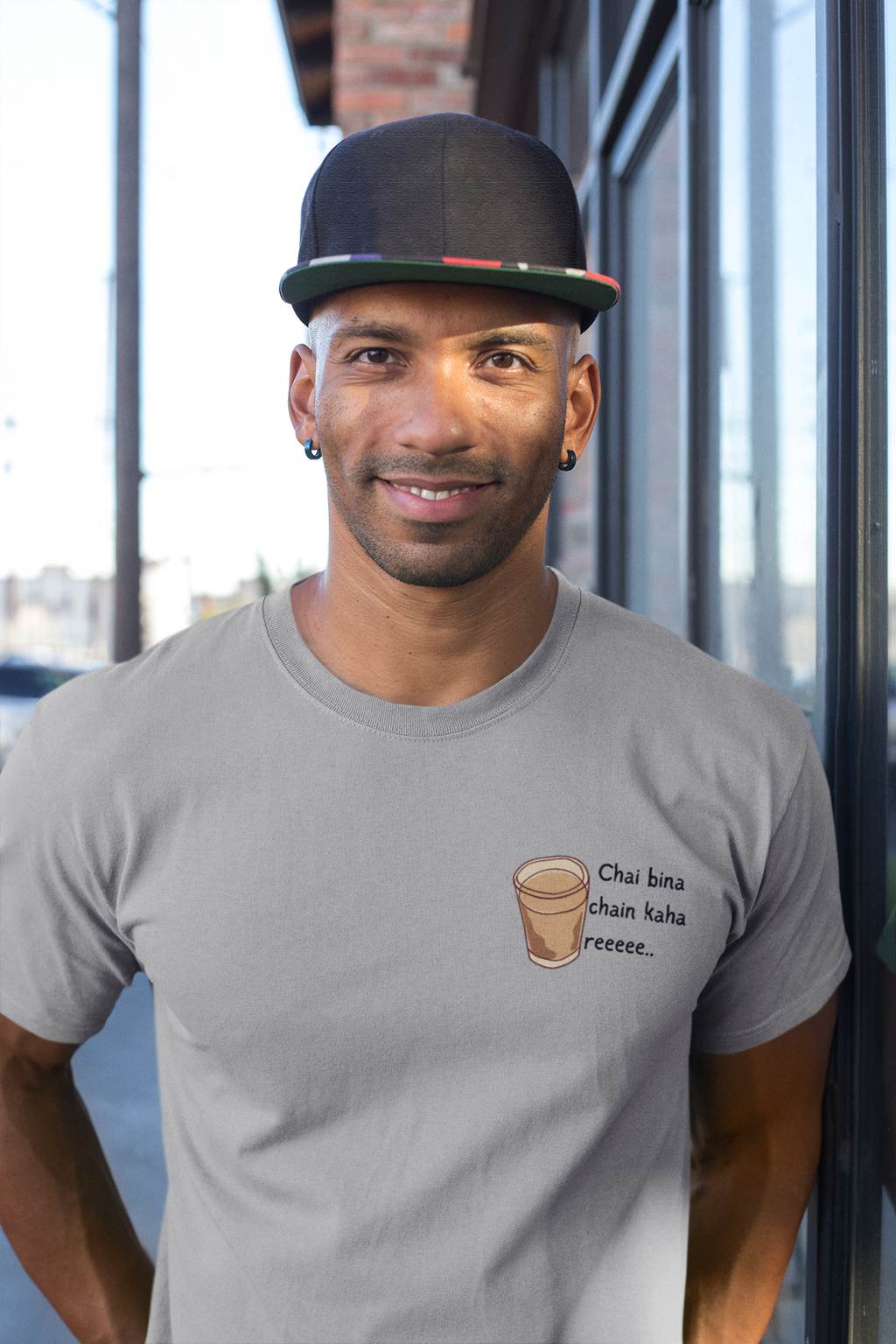 Chai Bina Chain Kahan Re Premium Tee