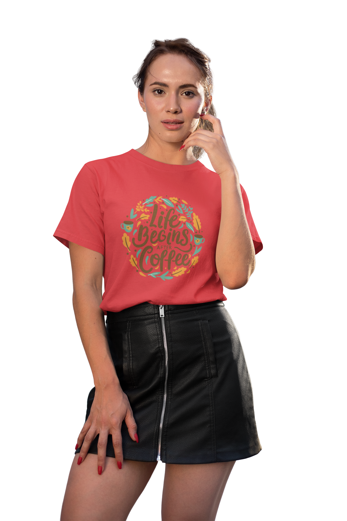 Life Begins After Coffee Premium Tee