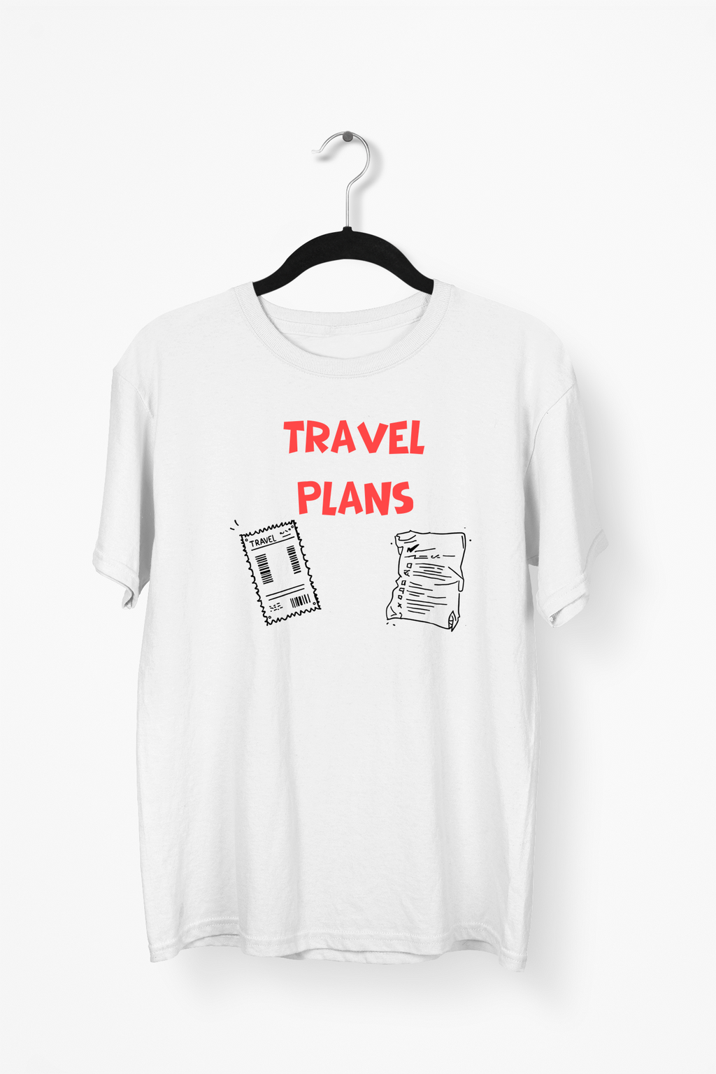 Travel Plans vs Life Plans Premium Tee — White