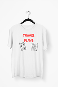Travel Plans vs Life Plans Premium Tee — White