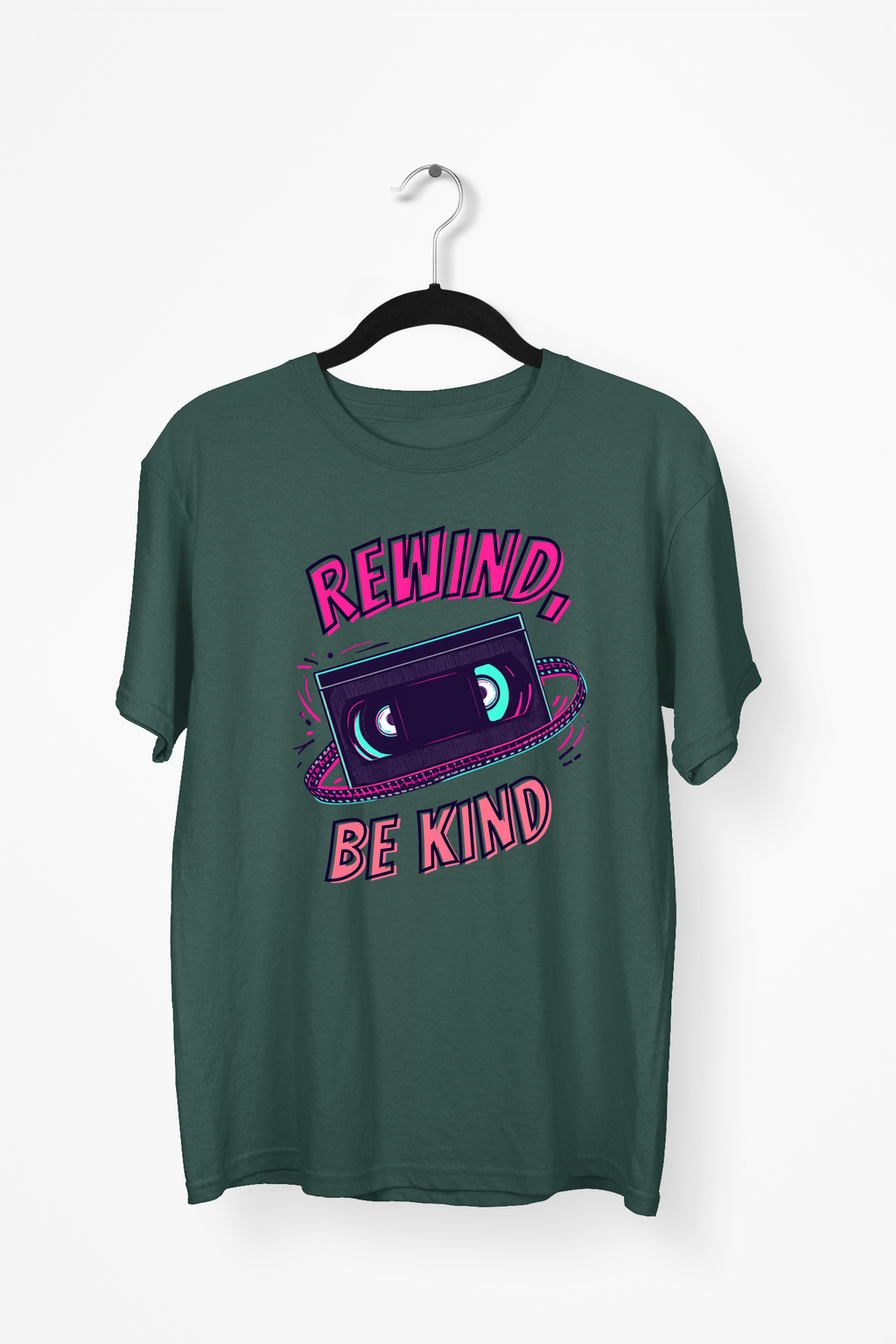 Hand-Drawn Premium Tee — Bottle Green