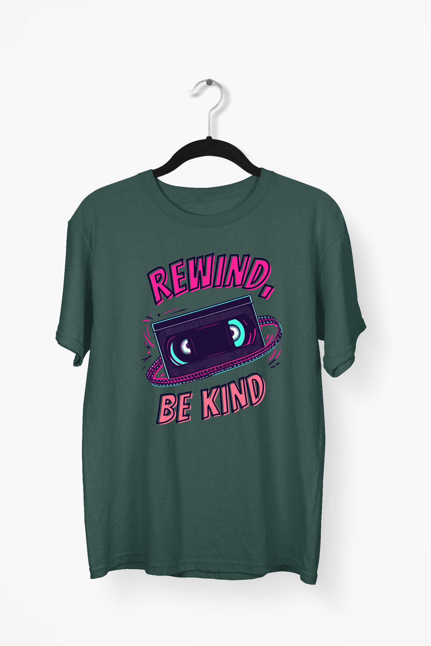 Hand-Drawn Premium Tee — Bottle Green