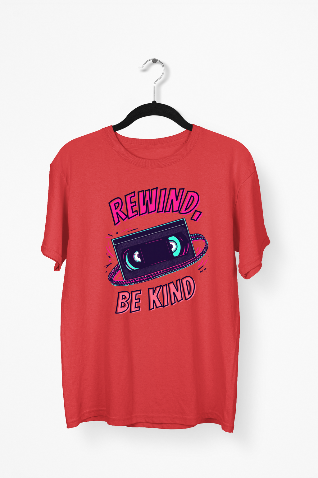 Hand-Drawn Premium Tee — Red