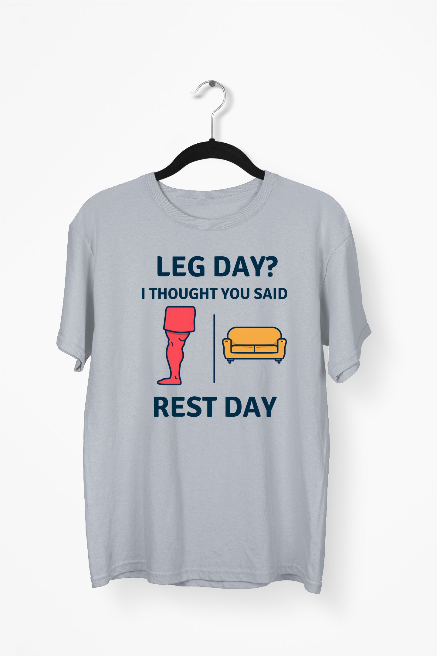 Gym Humor Premium Tee — Gray