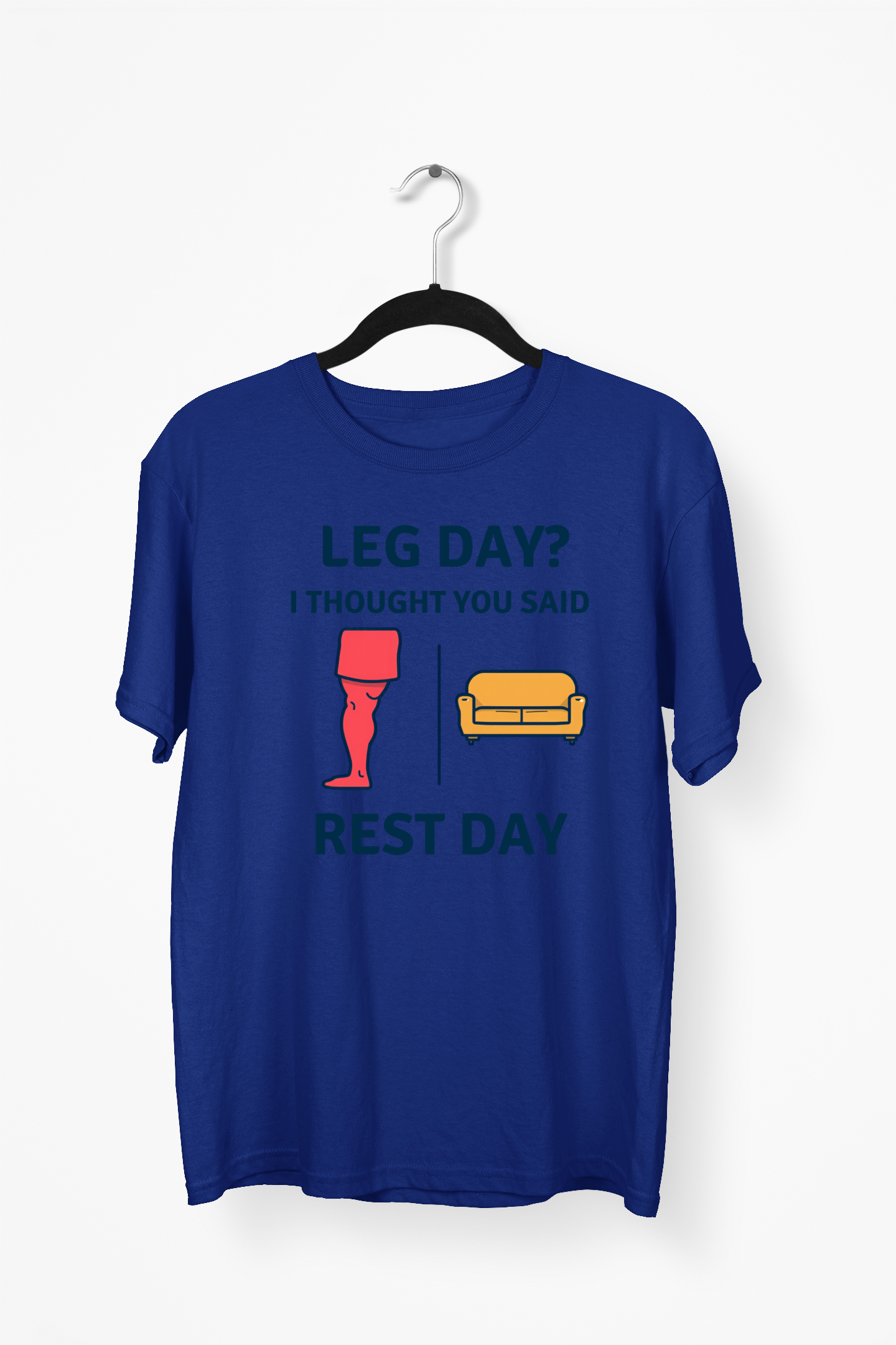 Gym Humor Premium Tee — Navy Blue