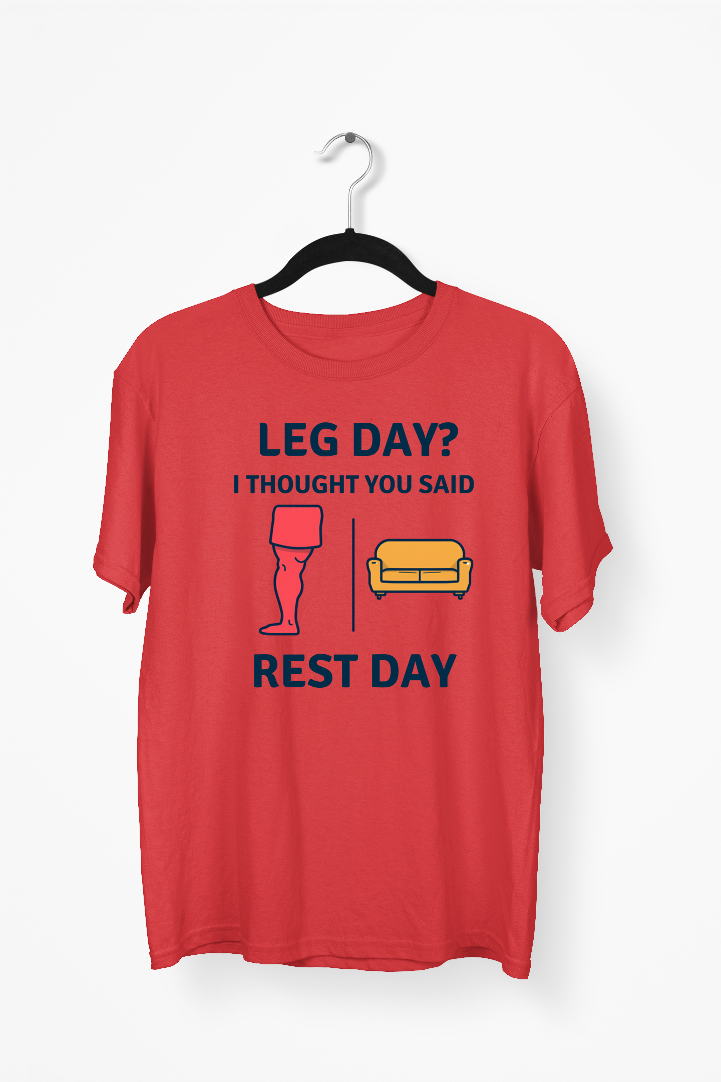 Gym Humor Premium Tee — Red