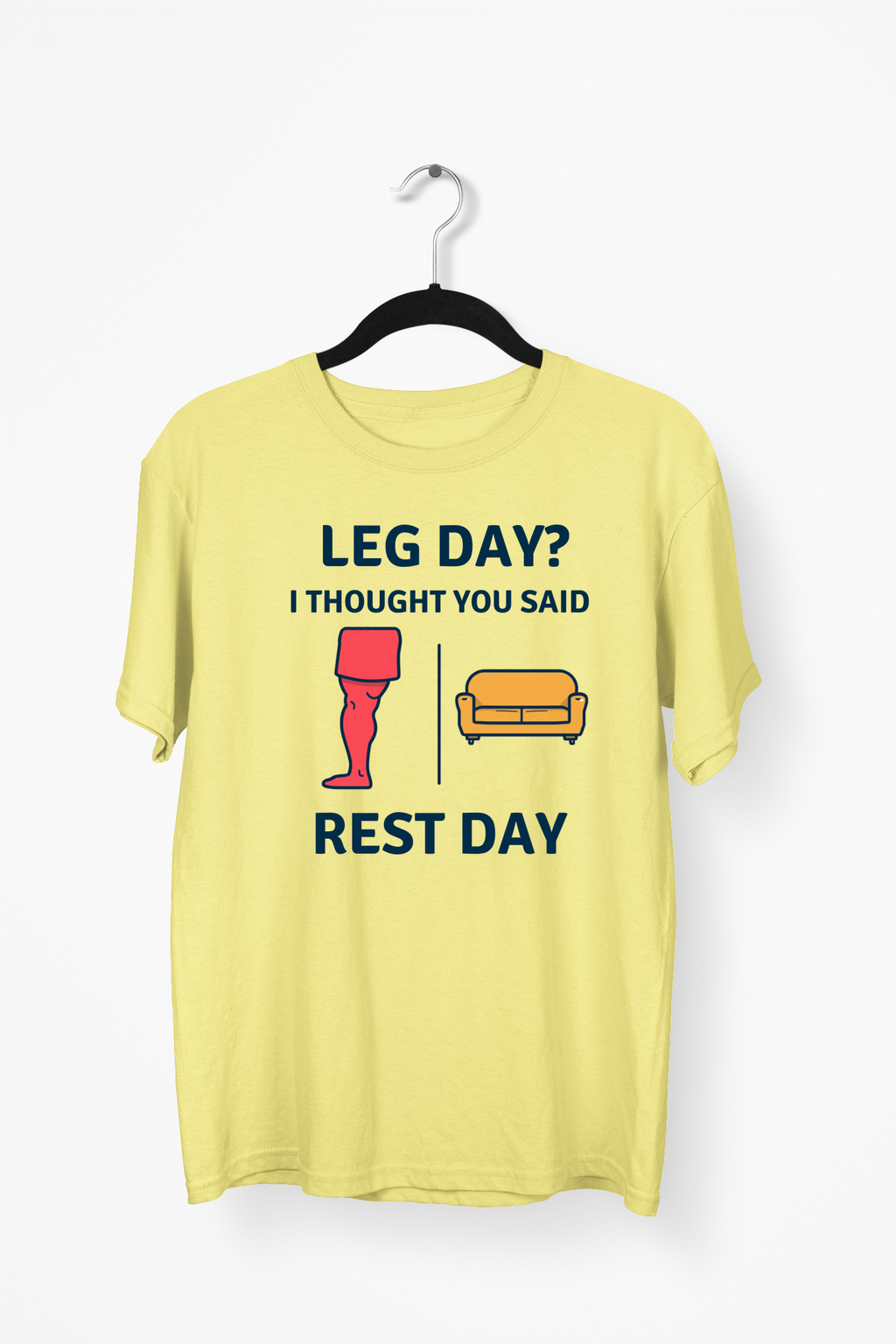 Gym Humor Premium Tee — Yellow