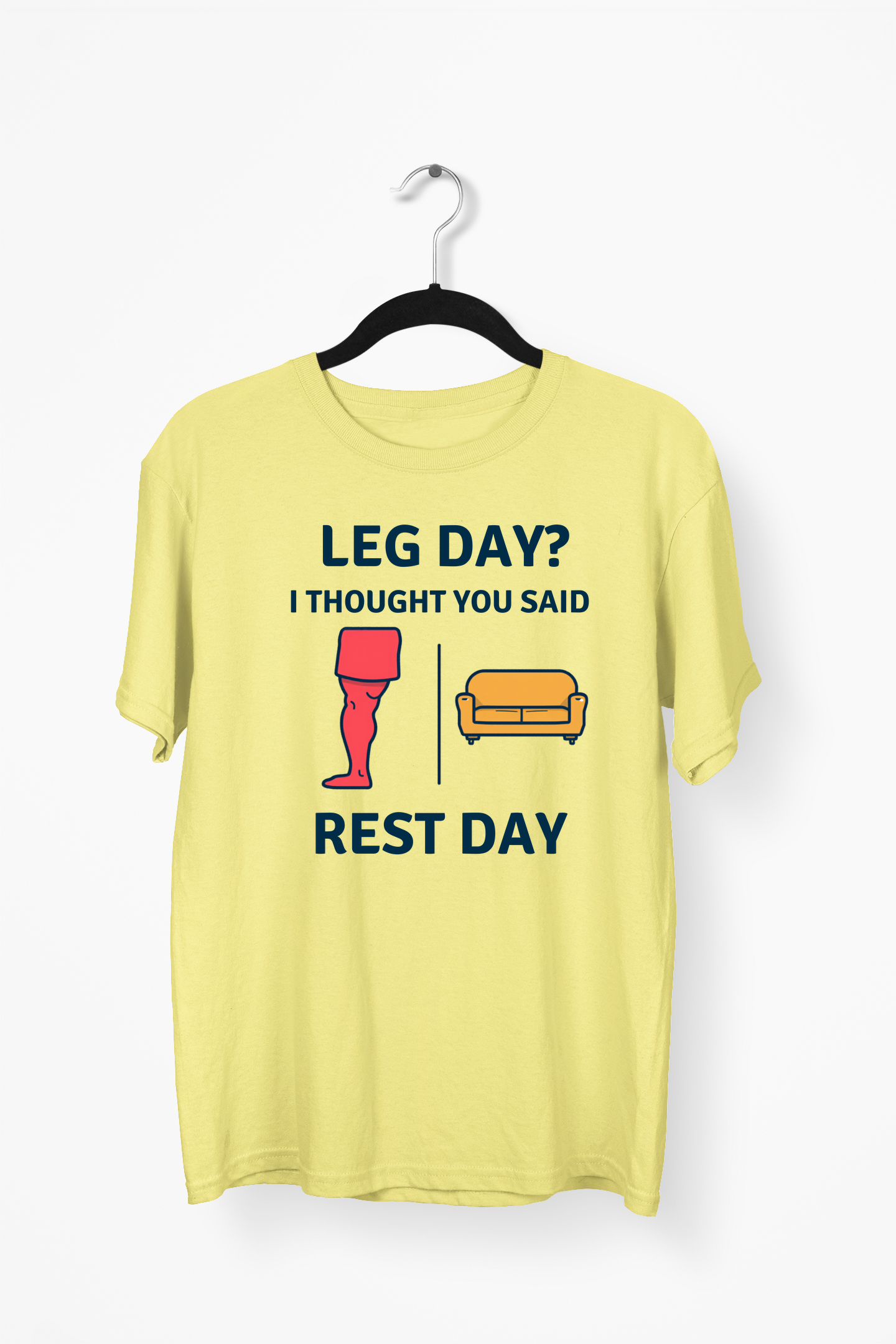 Gym Humor Premium Tee — Yellow